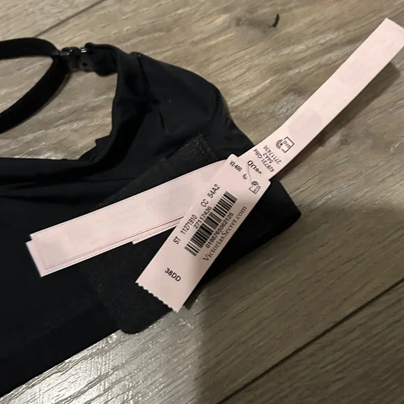 NWT Victoria's Secret Black Strappy Bra 38DD - Picture 11 of 16